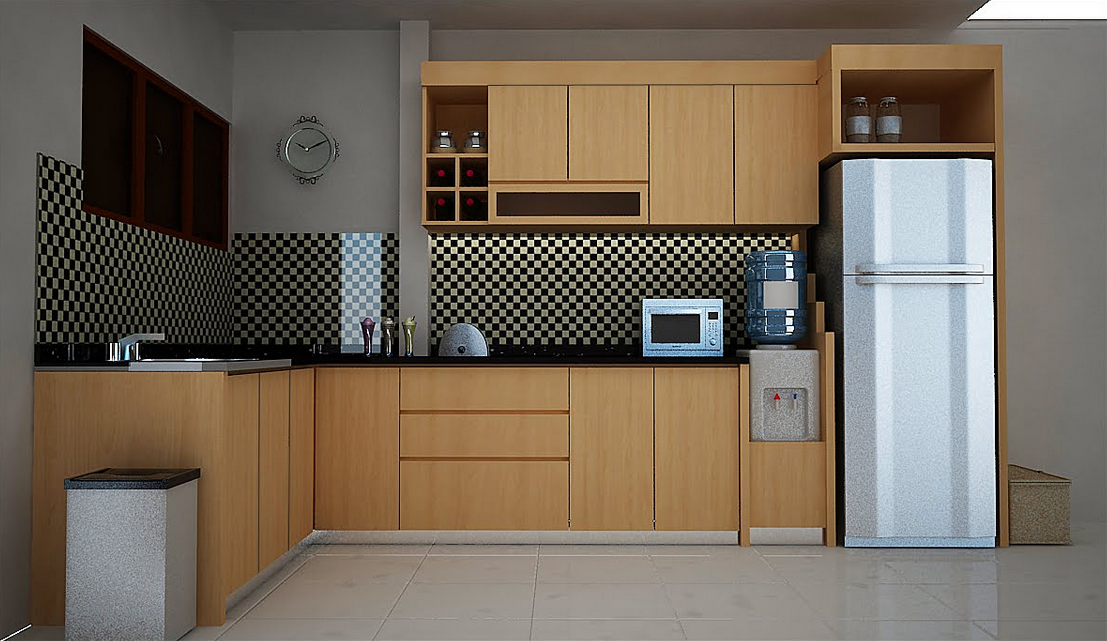 desain interior dapur bersih