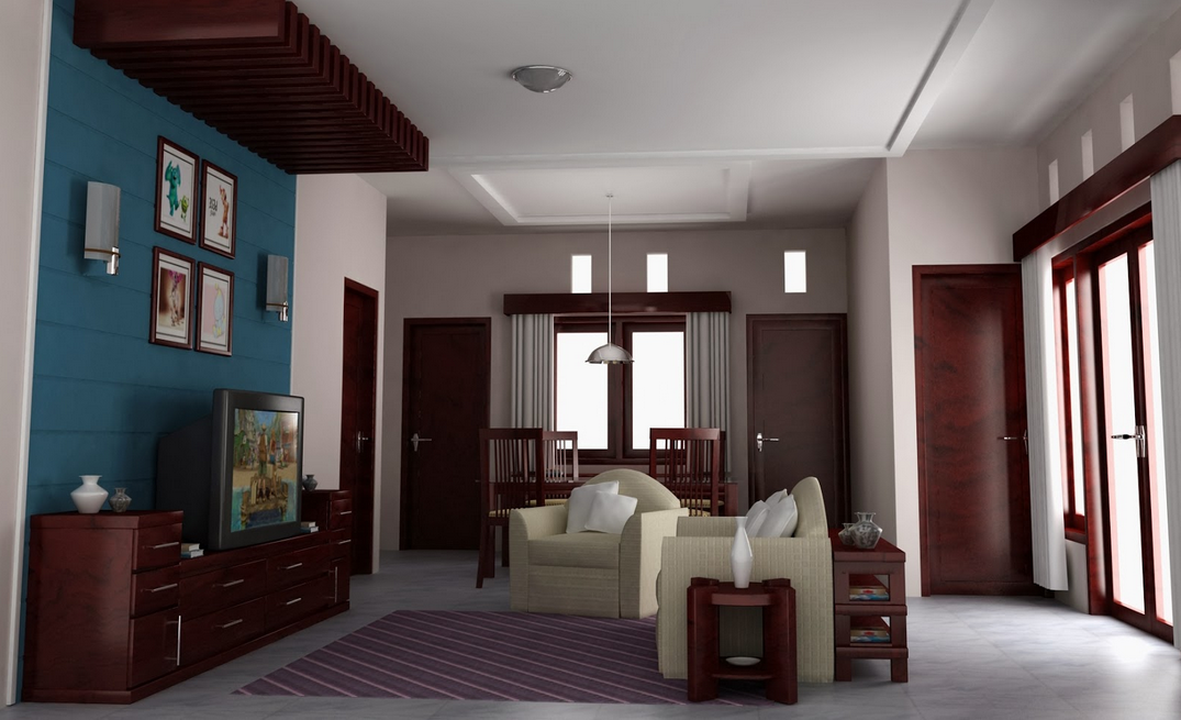 Contoh Gambar Desain Interior  Ruangan Rumah  Sederhana  dan 