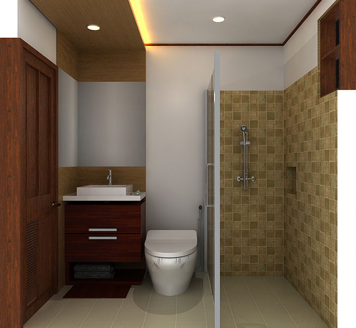 desain interior kamar mandi ukuran kecil