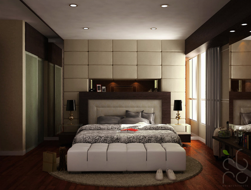 desain interior kamar tidur utama mewah
