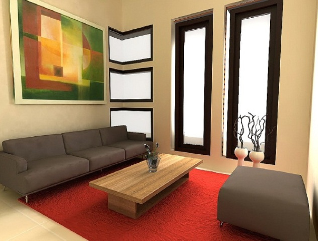 Contoh gambar desain  ruangan minimalis  berbagai ukuran dan 
