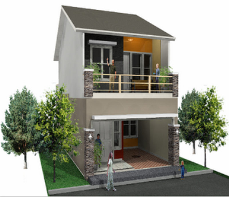 Contoh Gambar Desain Rumah Minimalis Type 45 1 Dan 2 Lantai Cocok Di Perumahan Desain Rumah Perumahan