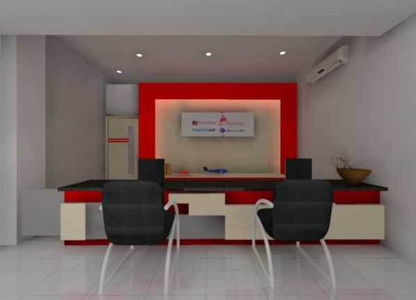 Contoh gambar desain  desain  interior kantor  sebagai sumber 